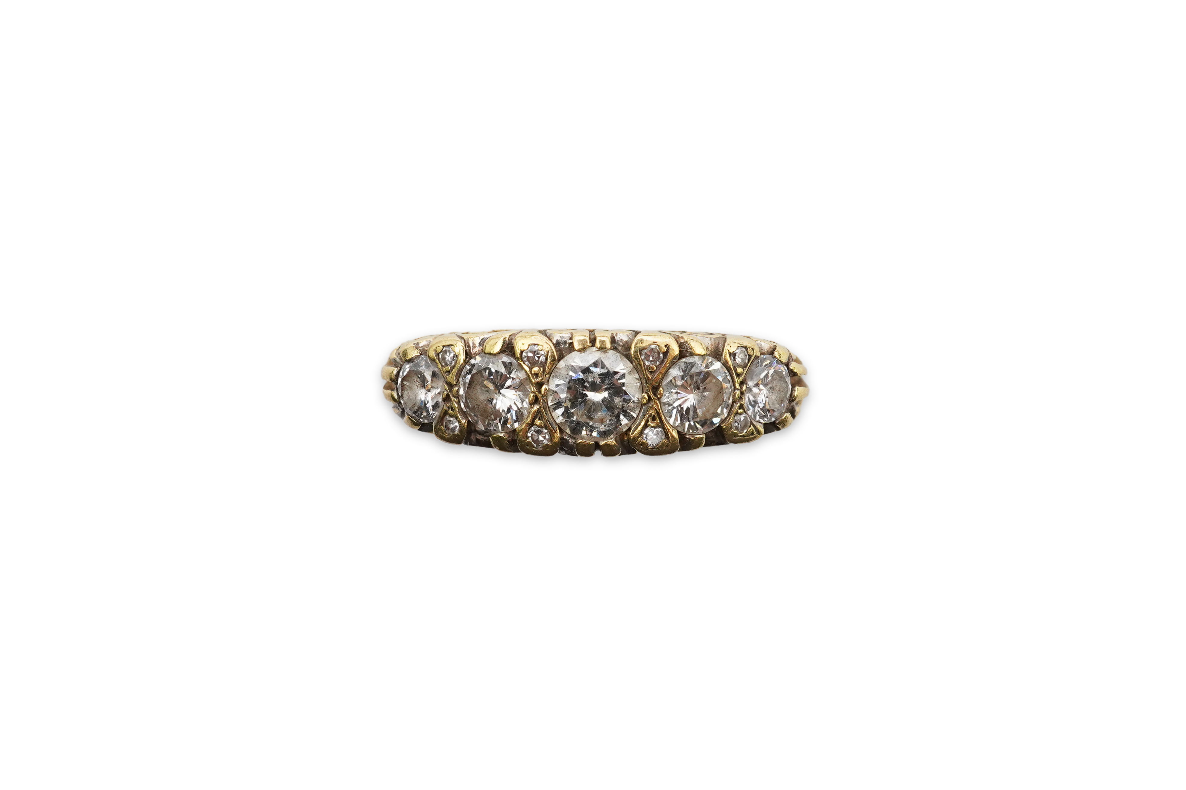 A five-stone diamond ring